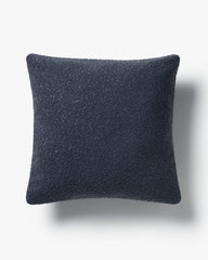 Navy Boucle Throw Pillow