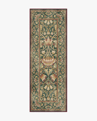 Lodden Soft Evergreen & Gold Rug by Morris & Co.