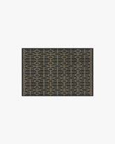 Diana Trellis Black & Gold Flatwoven Rug by The Hiltons