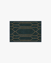 Bryant Marine Blue & Gold Flatwoven Rug by The Hiltons