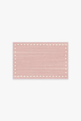 Dot Border Pink Flatwoven Rug