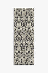 Mickey Damask Charcoal Flatwoven Rug