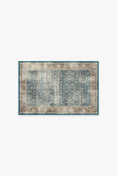 Celestine Teal Blue Flatwoven Rug