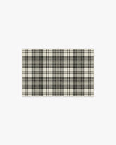 Dress Stewart Tartan Black & Ivory Flatwoven Rug