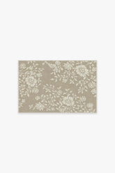 Mallow Flower Natural Stone Flatwoven Rug by Morris & Co.