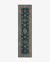 Verena Teal Blue Flatwoven Rug