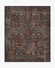 Blackthorn Charcoal & Amber Rug by Morris & Co.