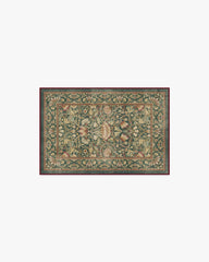 Lodden Soft Evergreen & Gold Flatwoven Rug by Morris & Co.