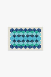 Biba Blue Green Flatwoven Rug by Jonathan Adler