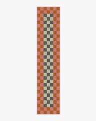 Checker Border Pink & Orange Rug by Jonathan Adler