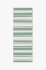 Marina Stripe Sage Green Outdoor Rug