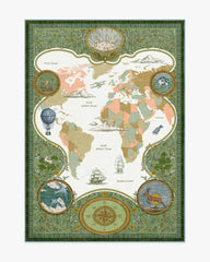 Little Explorer Gold & Green Rug