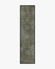 Blackthorn Forest Green Flatwoven Rug by Morris & Co.