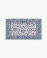 Della Soft Blue & Coral Outdoor Rug