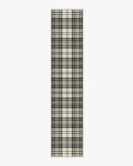 Dress Stewart Tartan Black & Ivory Rug