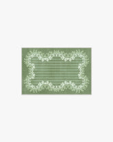 Oxbow Botanical Green Flatwoven Rug by Sanderson