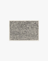 Freestyle Black & Ivory Flatwoven Rug by Keith Haring