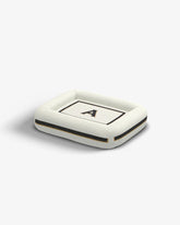 Classic Monogram Ivory Woven Pet Bed, Small by Jonathan Adler