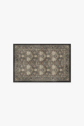 Honeysuckle & Tulip Dark Wood Flatwoven Rug by Morris & Co.