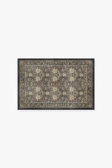 Honeysuckle & Tulip Dark Wood Flatwoven Rug by Morris & Co.