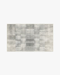 Shadow Stripe Black & Cream Rug