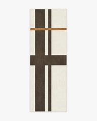 Scala Ivory & Brown Flatwoven Rug by The Local Project
