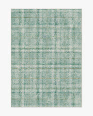 Glen Plaid Green & Gold Rug