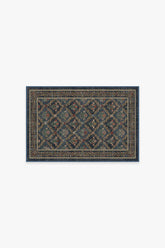 Bellflowers Blue Flatwoven Rug by Morris & Co.