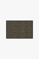 Bluebell Soft Black Flatwoven Rug by Morris & Co.