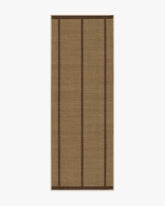 Harvest Stripe Brown Re-Jute Rug by Architectural Digest