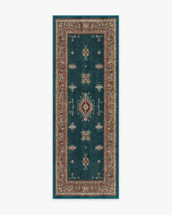 Verena Teal Blue Flatwoven Rug