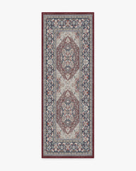 Hendesi Heriz Bordeaux Flatwoven Rug