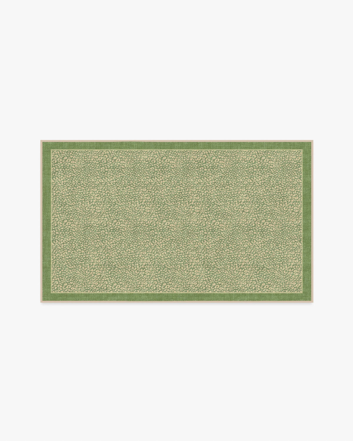 Cheeky Cheetah Green Rug