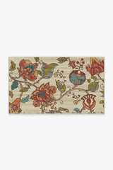 Frida Floral Natural Flatwoven Rug