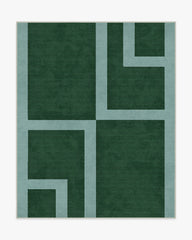 Aldo Green & Mist Rug by The Local Project