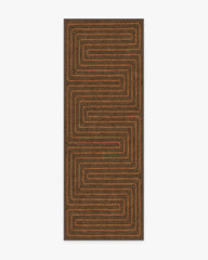 Labyrinth Brown & Orange Rug by Jonathan Adler
