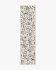 The Saga White & Black Rug