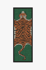 Tiger Emerald Flatwoven Rug by Jonathan Adler