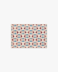 Orana Red & Light Blue Rug