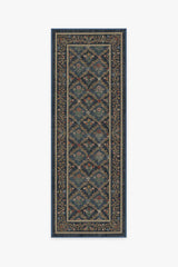 Bellflowers Blue Flatwoven Rug by Morris & Co.
