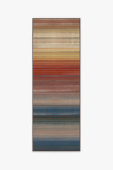 Linear Striped Multicolor Flatwoven Rug