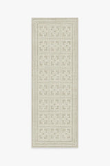 Palm Springs Ivory Stone Flatwoven Rug by Gray Malin
