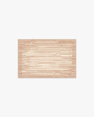 Striated Border Neutral Rug