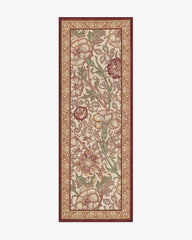 Pink & Rose Burgundy Flatwoven Rug by Morris & Co.
