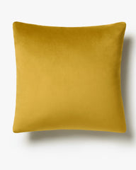 Goldenrod Velvet Throw Pillow