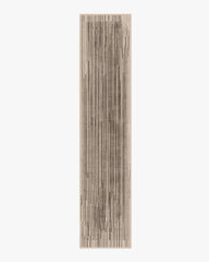 Striated Border Brown Rug
