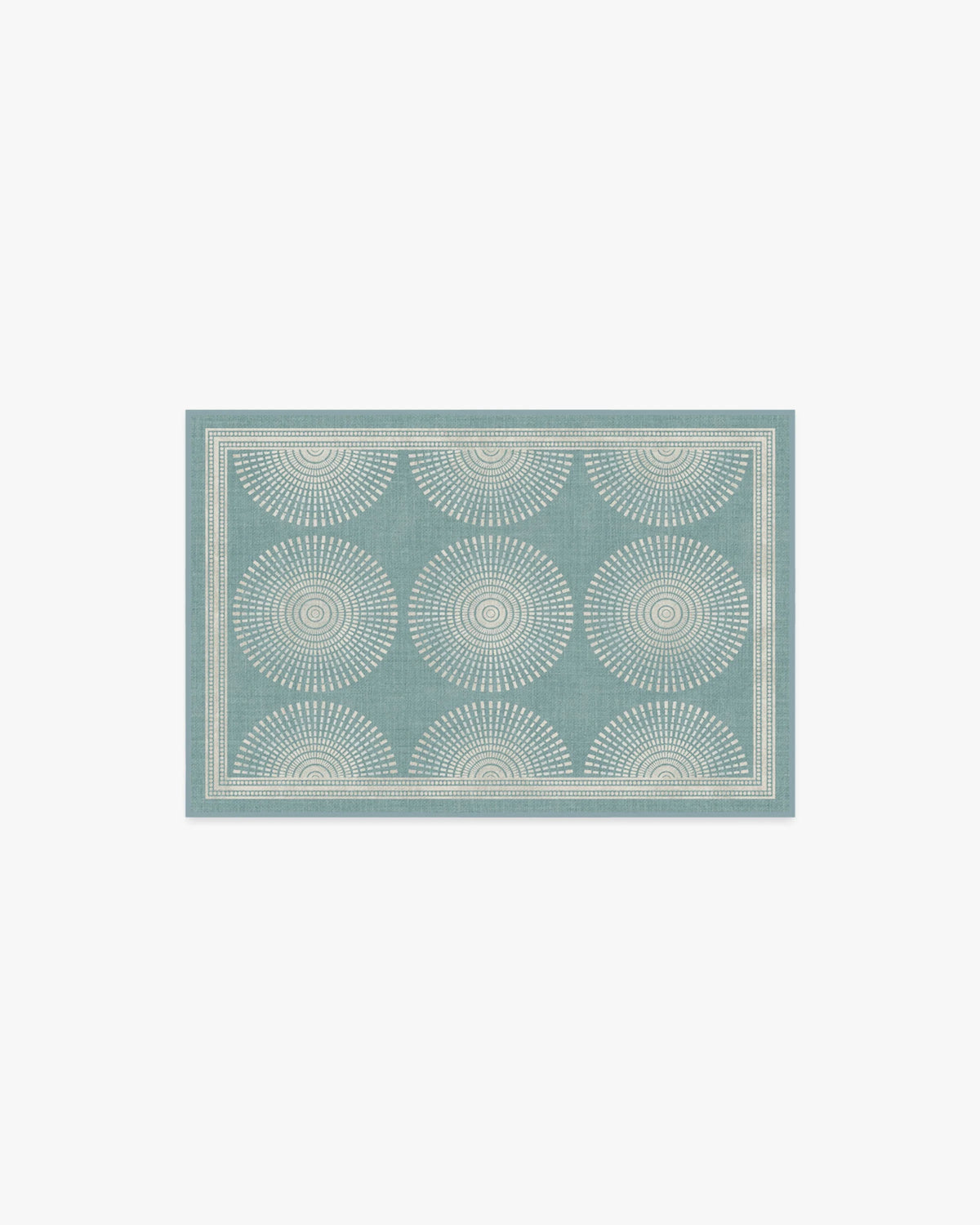 Santorini Blue Flatwoven Rug by Jonathan Adler