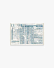 Linear Oasis Ivory & Blue Flatwoven Rug