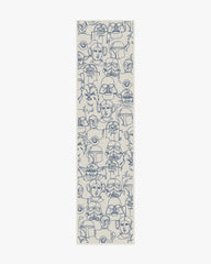 The Saga Delft Blue Rug