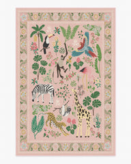 Jingle Jungle Soft Pink Rug by Iris Apfel